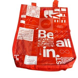 Lululemon Red Reusable Shopping Bag Be All In Tote